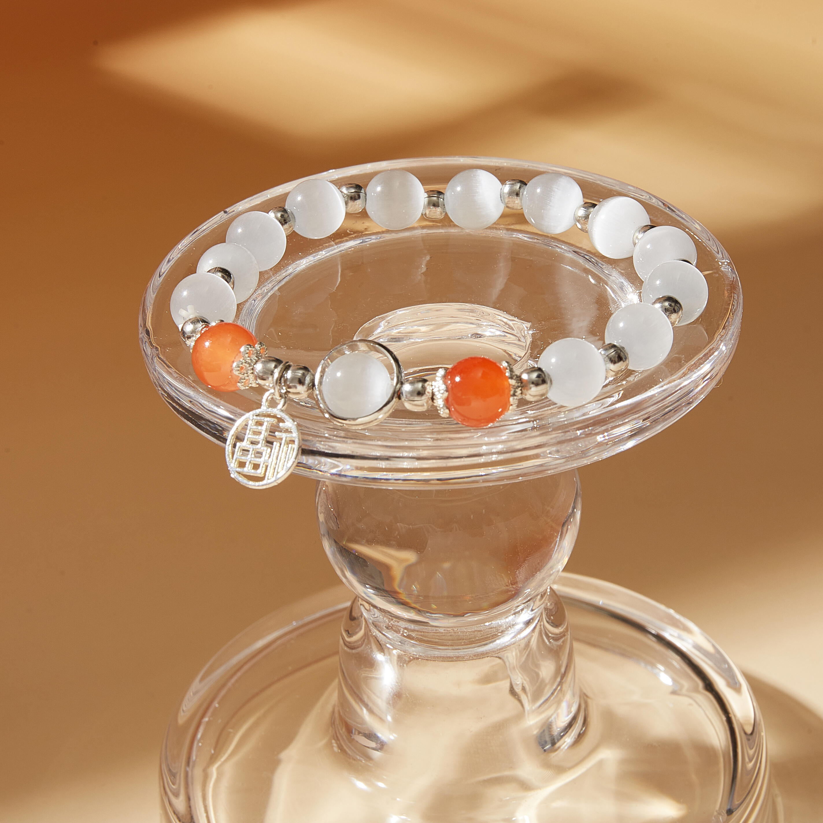 New Trendy Cat's Eye Agate-Like Bracelet | Minimalist Crystal Jewelry for Women, Ins-Inspired Niche Design